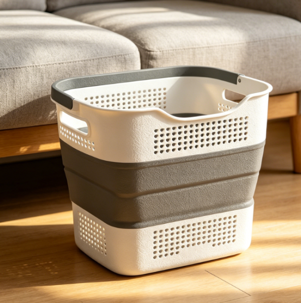 Collapsible Plastic Laundry Basket For Dorms