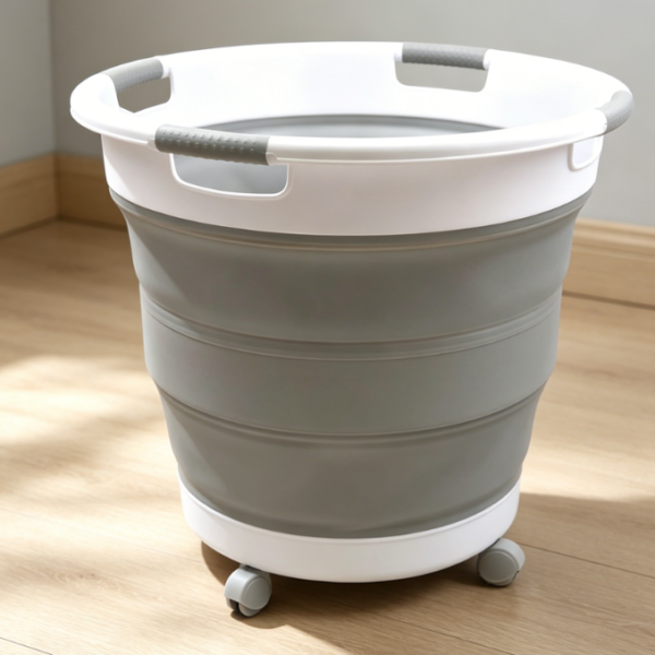 Large Capacity Foldable Laundry Hamper With Wheels