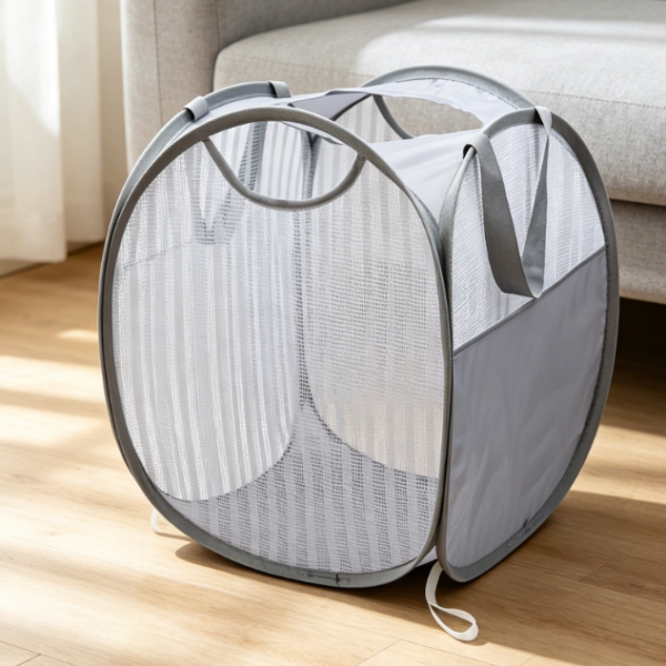 Lightweight Pop Up Mesh Foldable Laundry Hamper