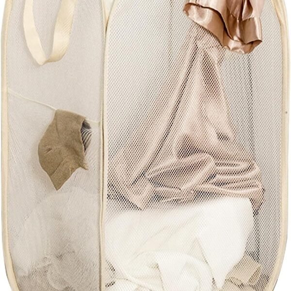 Portable Mesh Foldable Laundry Hamper